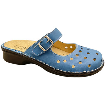 Schoenen Dames Leren slippers Calzaturificio Loren LOM2917blu Blauw