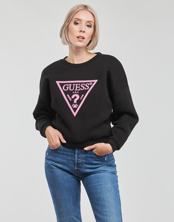 Textiel Dames Sweaters / Sweatshirts Guess ROXI SWEATSHIRT Zwart