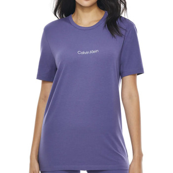 Textiel Dames T-shirts korte mouwen Calvin Klein Jeans  Violet