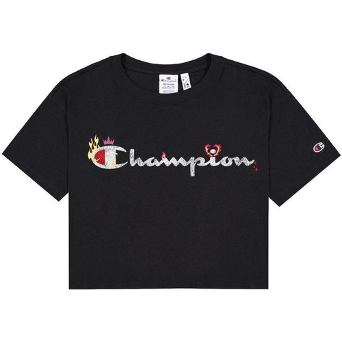 Textiel Dames T-shirts korte mouwen Champion  Zwart