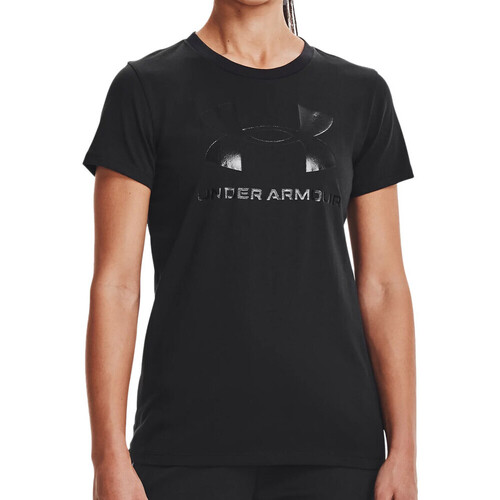 Textiel Dames T-shirts korte mouwen Under Armour  Zwart