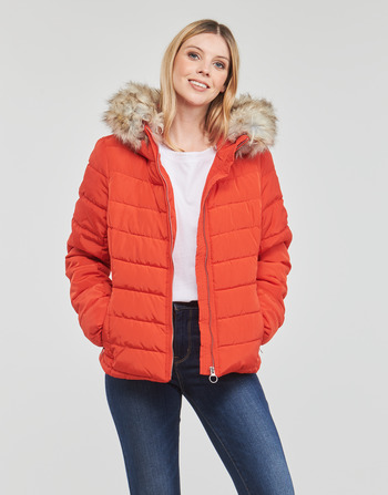 Only ONLNEWELLAN QUILTED HOOD JACKET CC OTW Rood