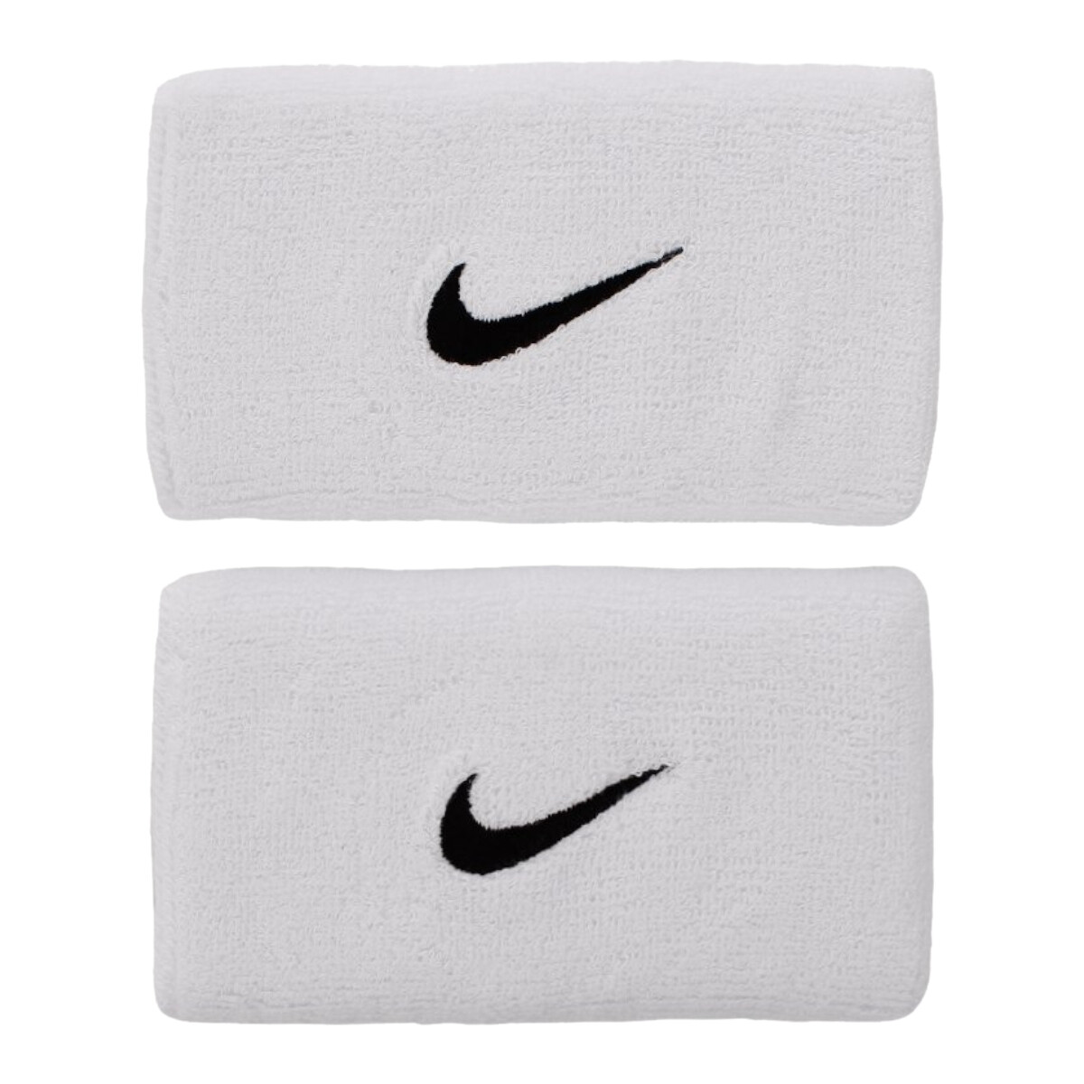 Accessoires Sportaccessoires Nike Swoosh Doublewide Wristbands Wit