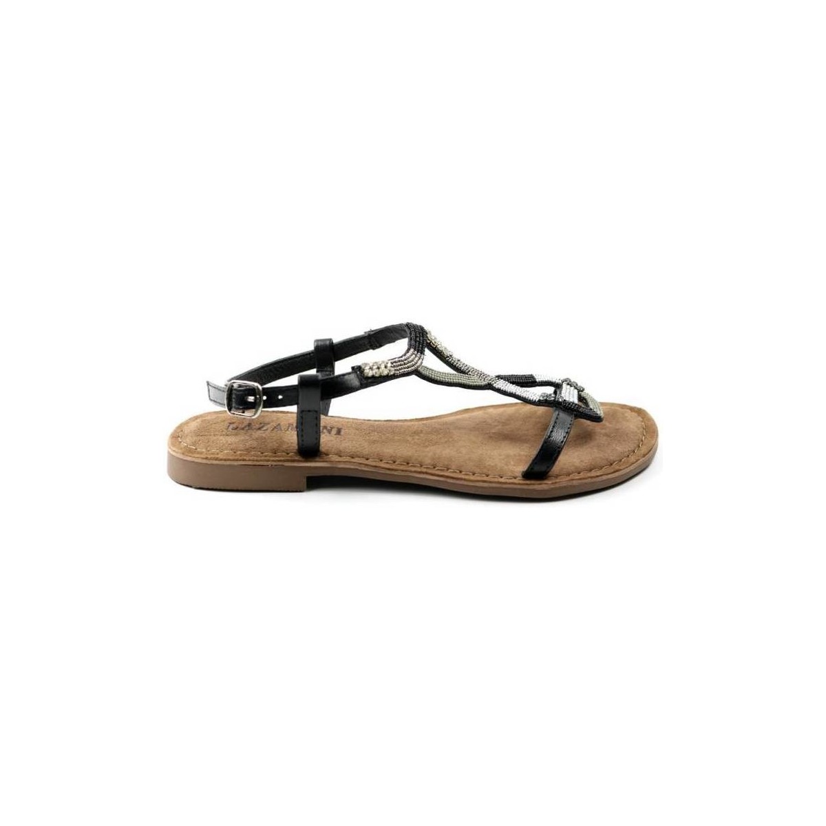 Schoenen Dames Sandalen / Open schoenen Lazamani DAMES sandaal   75.471 zwart Zwart