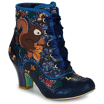 Dames Schoenen voor voor Laarzen voor Laarzen met hak en hoge hak Irregular Choice Enkellaarzen Squirrel Away in het Blauw 