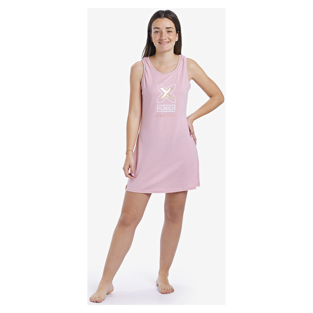 Textiel Dames Pyjama's / nachthemden Munich CH0300 Roze