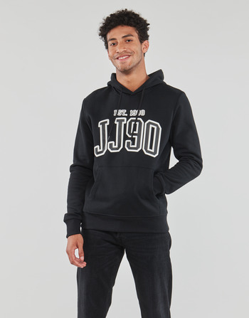 Textiel Heren Sweaters / Sweatshirts Jack & Jones JJCEMB SWEAT HOOD Zwart