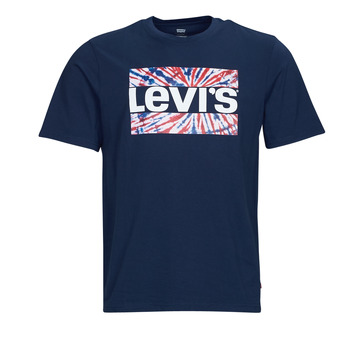 Textiel Heren T-shirts korte mouwen Levi's SS RELAXED FIT TEE Tie-dye / Blauw