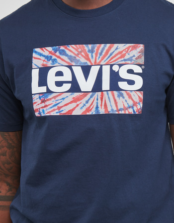 Levi's SS RELAXED FIT TEE Tie-dye / Blauw