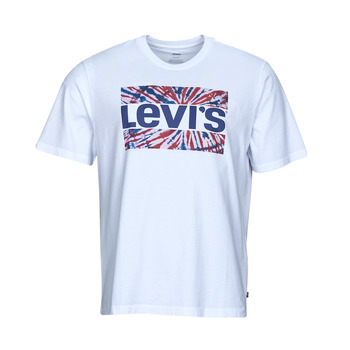 Textiel Heren T-shirts korte mouwen Levi's SS RELAXED FIT TEE Tie-dye / Wit