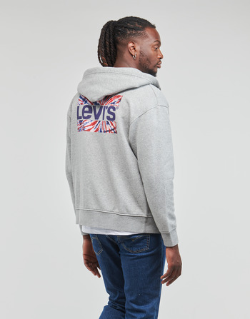 Textiel Heren Sweaters / Sweatshirts Levi's RELAXED GRAPHIC ZIPUP Grijs