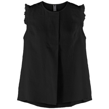 Textiel Dames Tops / Blousjes Wendy Trendy Top 220732 - Black Zwart