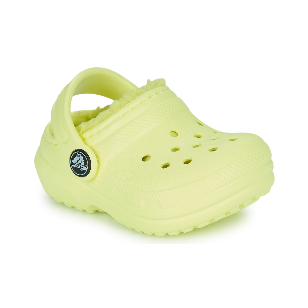 Schoenen Kinderen Klompen Crocs Classic Lined Clog T Geel