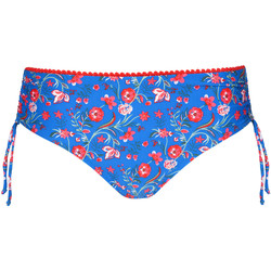 Textiel Dames Bikinibroekjes- en tops Lisca Zwembroekje met hoge taille en ruches aan de zijkanten Java Blauw
