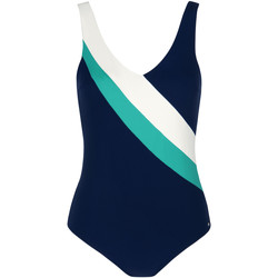 Textiel Dames Badpak Lisca Shapewear zwempak uit één stuk zonder beugel Saint Tropez Blauw