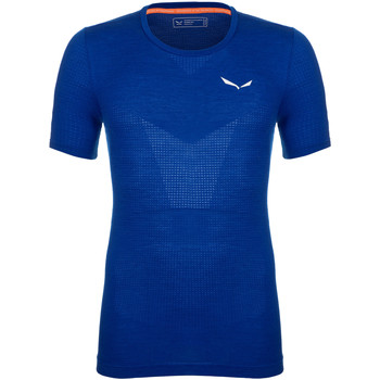 Textiel Heren T-shirts korte mouwen Salewa Pedroc Merino Responsive Seamless T-Shirt 28320-8620 Blauw