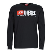 Textiel Heren T-shirts met lange mouwen Diesel T-JUST-LS-DIV Zwart