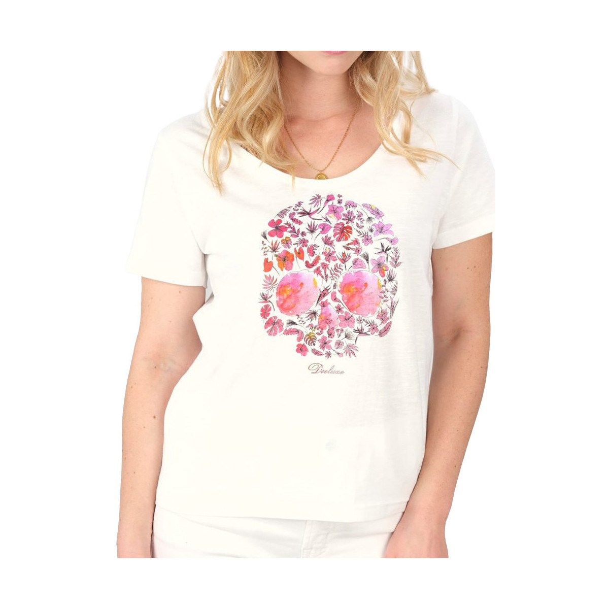 Textiel Dames T-shirts & Polo’s Deeluxe  Wit