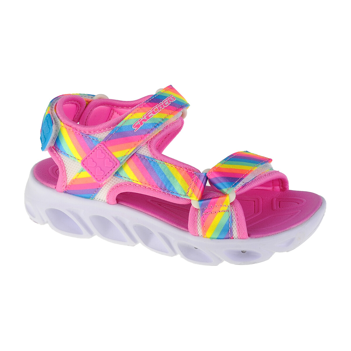 Schoenen Meisjes Outdoorsandalen Skechers Hypno Splash-Rainbow Lights Multicolour
