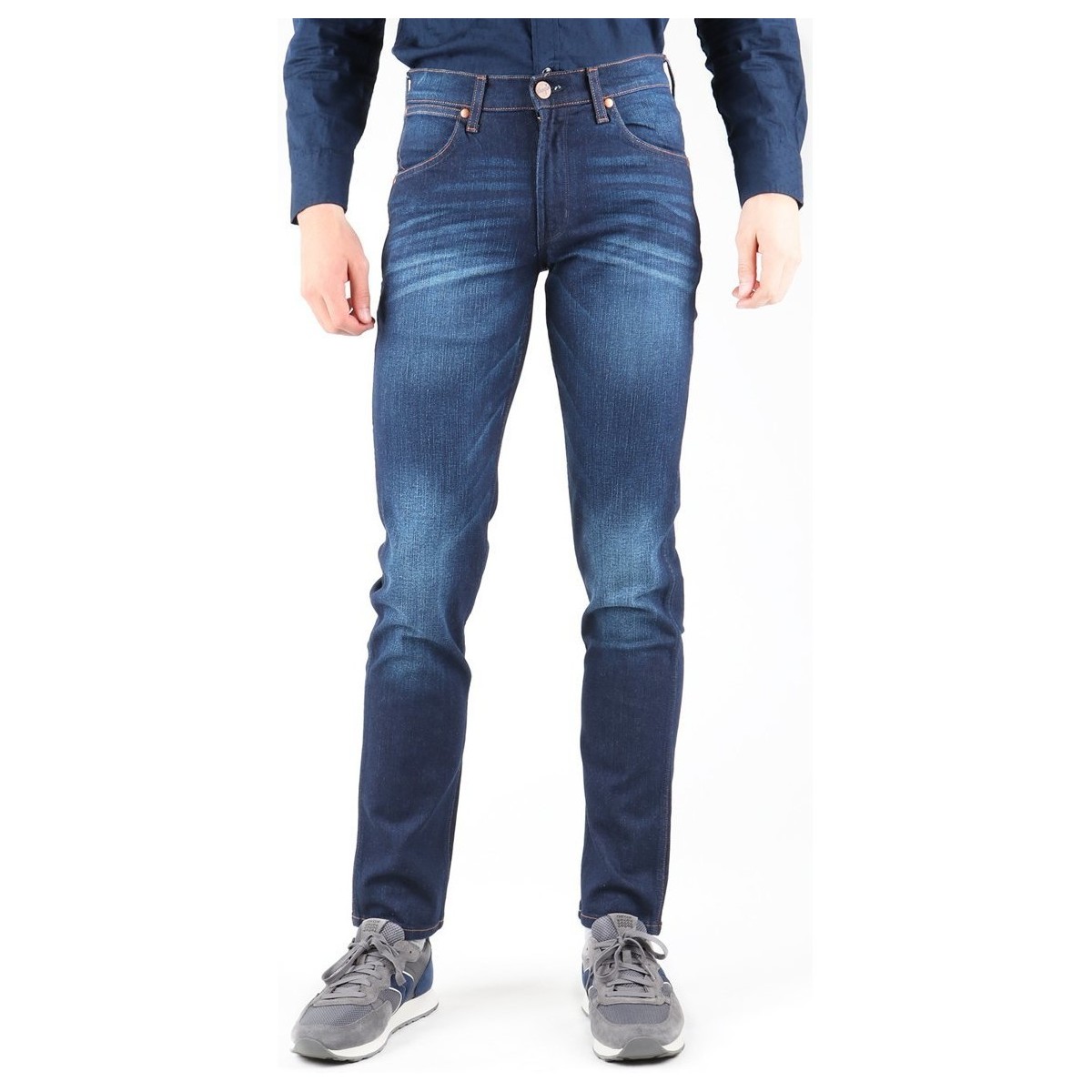 Textiel Heren Straight jeans Wrangler Greensboro W15Q6262F Blauw