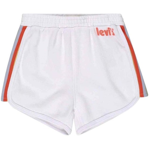 Textiel Meisjes Korte broeken / Bermuda's Levi's  Wit