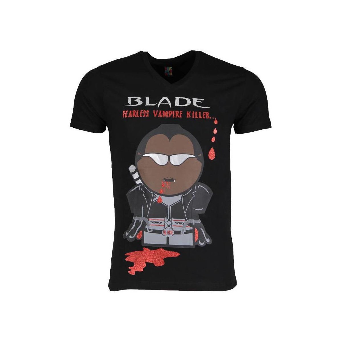 Textiel Heren T-shirts korte mouwen Local Fanatic Blade Fearless Vampire Killer Zwart