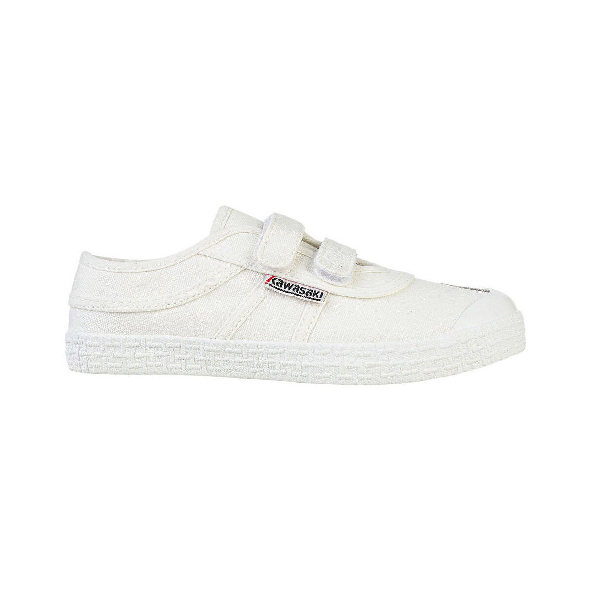 Schoenen Kinderen Sneakers Kawasaki Original Kids Shoe W/velcro K202432 1002S White Solid Wit