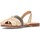 Schoenen Dames Sandalen / Open schoenen MTNG SANDAAL 52567 GEPOEDERD Bruin