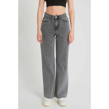 Textiel Dames Broeken / Pantalons Robin-Collection Jeans High Waist D Grijs
