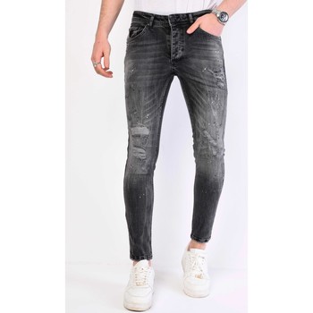 Textiel Heren Skinny jeans Local Fanatic Paint Splatter Jeans Grijs