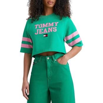 Textiel Dames Sweaters / Sweatshirts Tommy Jeans  Groen