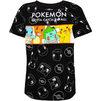 Textiel Jongens T-shirts met lange mouwen Pokemon  Zwart