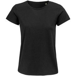 Textiel Dames T-shirts korte mouwen Sols 3581 Zwart
