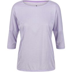 Textiel Dames T-shirts met lange mouwen Regatta  Violet