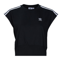 Textiel Dames T-shirts korte mouwen adidas Originals WAIST CINCH TEE Zwart