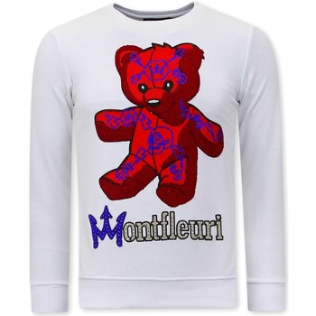 Textiel Heren Sweaters / Sweatshirts Tony Backer Print Teddy Bear Wit