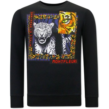 Textiel Heren Sweaters / Sweatshirts Tony Backer Print Tiger Poster Zwart