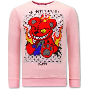 Textiel Heren Sweaters / Sweatshirts Tony Backer Print Monster Teddy Bear Roze