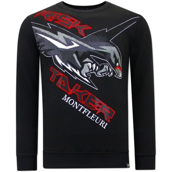 Textiel Heren Sweaters / Sweatshirts Tony Backer Print Eagle Head Zwart
