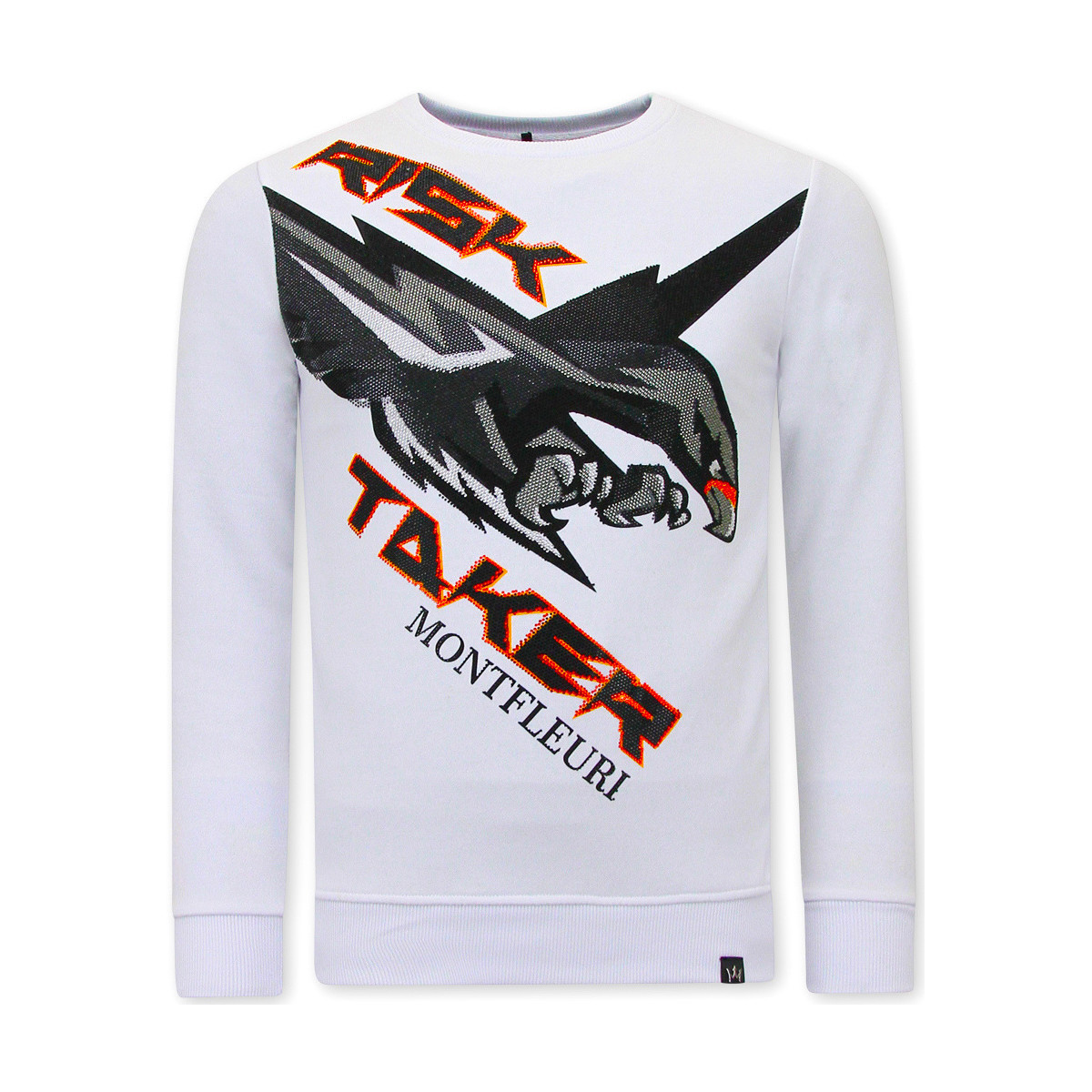 Textiel Heren Sweaters / Sweatshirts Tony Backer Print Eagle Head Wit