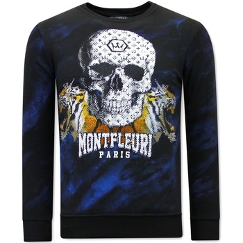 Textiel Heren Sweaters / Sweatshirts Tony Backer Print Skull Tiger Zwart