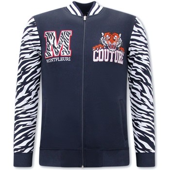 Textiel Heren Sweaters / Sweatshirts Tony Backer Vest Print Tiger Blauw