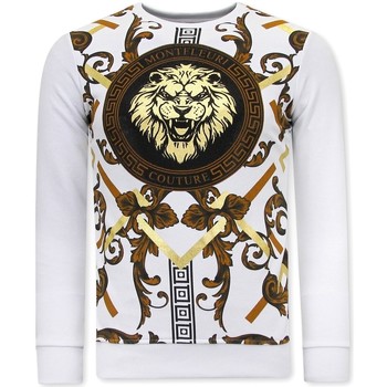 Textiel Heren Sweaters / Sweatshirts Tony Backer Print Gouden Leeuw Wit