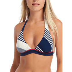 Textiel Dames Bikinibroekjes- en tops Lisca Voorgevormd driehoekig zwempak topje zonder beugel Quinby Blauw