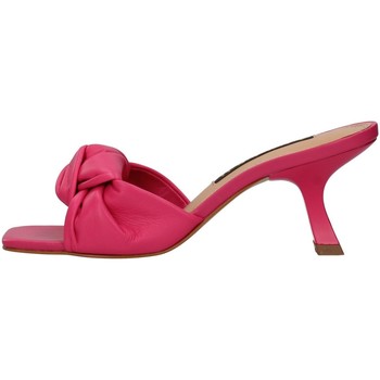 Schoenen Dames Leren slippers Albano A3085 Roze