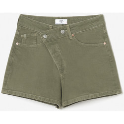 Textiel Dames Korte broeken / Bermuda's Le Temps des Cerises Short short van jeans MOSTA Groen
