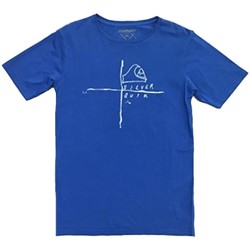Textiel Jongens T-shirts korte mouwen Quiksilver  Blauw