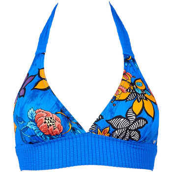 Textiel Dames Bikinibroekjes- en tops LPB Woman 070 MANGUE HAUT Blauw