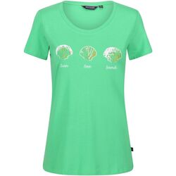 Textiel Dames T-shirts met lange mouwen Regatta  Groen