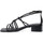 Schoenen Dames Sandalen / Open schoenen Miss Unique UNIQUE   PRETO SMOTHIE Zwart